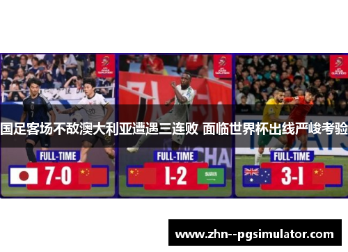 国足客场不敌澳大利亚遭遇三连败 面临世界杯出线严峻考验 国足客场不敌澳大利亚遭遇三连败 面临世界杯出线严峻考验